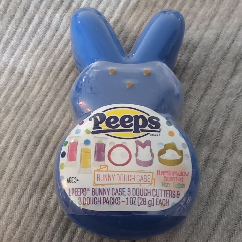New & Sealed! Peeps Easter Bunny Dough Case Kit with 3 Dough Packs & 3 Cutters